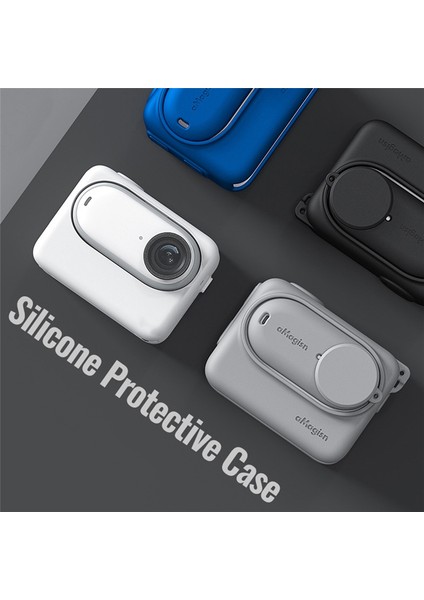 Amagısn Silikon Koruyucu Kılıf INSTA360 Go 3 Spor Kamerası Kabuk Kapağı Her Yönlü Koruma Kamera Aksesuarları Mavi (Yurt Dışından) modelleri
