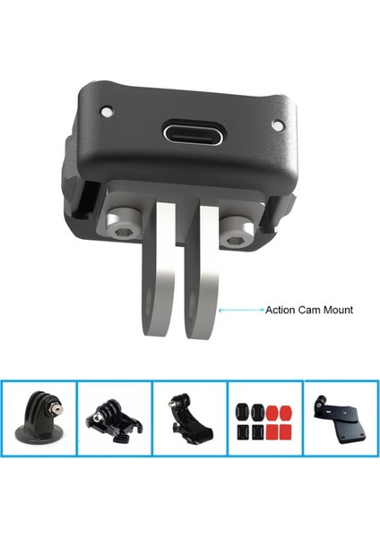 Djı Pocket 3 Type-C 1/4 Montaj Adaptörü Için Şarj Tabanı Taşınabilir Gimbal Kamera Djı Osmo Pocket 3 Camra Aksesuarları (Yurt Dışından)