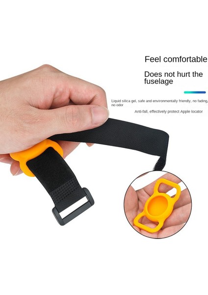 Drone Bulucu Askı Değiştirme Mavic 3 Hava 2 S Hava Etiketi Durumda Tracker Bulucu Koruyucu Tutucu ile Kayış Siyah (Yurt Dışından)