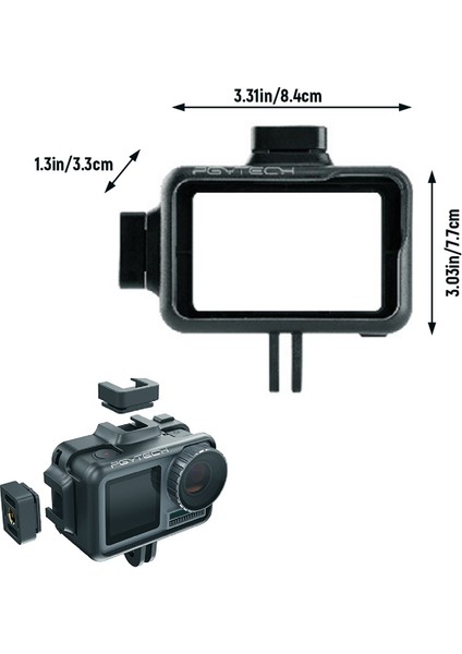 Pgytech Osmo Actıon Tavşan Kafesi Aksesuarları Için Uygundur Djı Osmo Action Kamera Aksesuarları Için Vlog (Yurt Dışından) modelleri