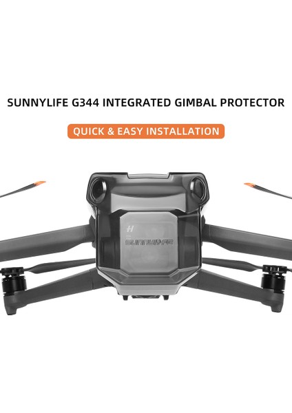 Sunnylıfe Djı Mavic 3 Için Lens Kapağı Kapak Quadcopter Koruma Toz Geçirmez Kapak Aksesuarları Drone Profesyonel Yedek Parçalar (Yurt Dışından)