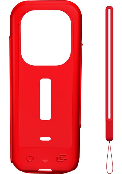 Insta 360 One X3 Kamera Için Vücut Silikon Kılıf Kapak Koruyucu Anti-Scratch Silikon Kılıf Kırmızı (Yurt Dışından)