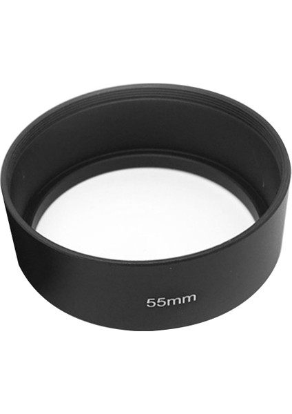 55MM Metal Lens Parasoley Filtre Dişli Montajlı Kamera Lens Filtre Dişli Alüminyum 55MM (Yurt Dışından)