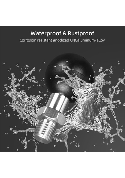 2 Paket 1 Inçlik Bilyalı Adaptör M10X1.25 Metrik Dişli Ram Montajları ile Uyumlu B Boyutu Çift Soket Kol M10 (Yurt Dışından) modelleri