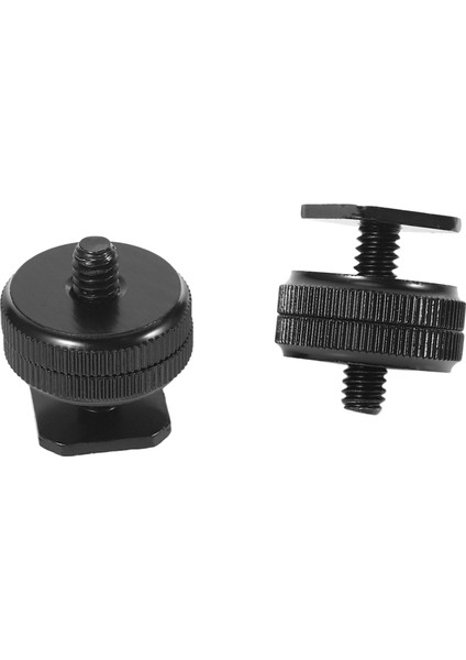 1/4 Inç-20 Sıcak Ayakkabı Montaj Adaptörü Tripod Vidası Dslr Kamera Rig Için Flaş Sıcak Ayakkabıya (2 Paket) (Yurt Dışından)