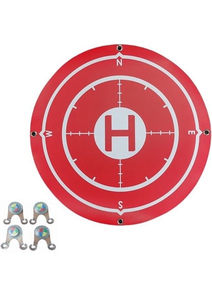60CM Katlanabilir Drone Iniş Pedleri Taşınabilir Iniş Platformu Su Geçirmez Leke Geçirmez Drone Evrensel Kırmızı (Yurt Dışından)