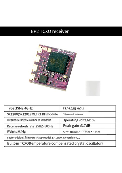 Happymodel Ep2 Tcxo Alıcı 2.4 Ghz ESP8285 Elrs Mini Fpv Yarış Drone Alıcısı 25 HZ-500Hz Ep2 Tcxo (Yurt Dışından) fırsatları