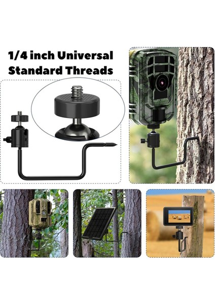 Trail Kamera Ağaç Montajı: 1/4 Inç Vida ile 360 Derece Ayarlanabilir Oyun Kamerası Montajı, Kolay Kurulum 2 Paket (Yurt Dışından) fırsatları