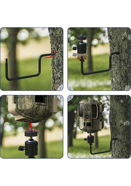 Trail Kamera Ağaç Montajı: 1/4 Inç Vida ile 360 Derece Ayarlanabilir Oyun Kamerası Montajı, Kolay Kurulum 2 Paket (Yurt Dışından) indirimleri