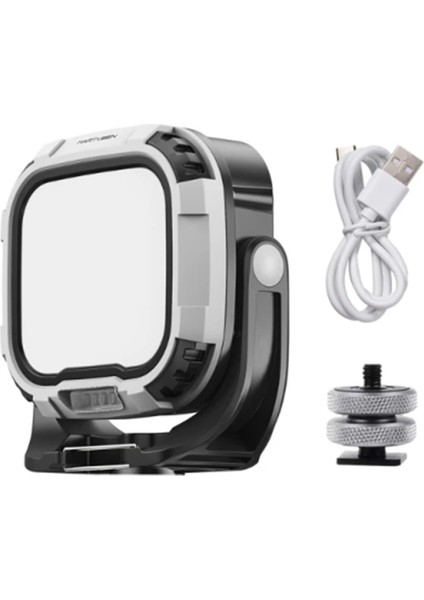 R7 Pro 28W Manyetik LED Video Işığı Taşınabilir Dolgu Işığı Çok Işlevli Kamera Işığı Kırmızı Uyarı Işığı Saplı (Yurt Dışından)