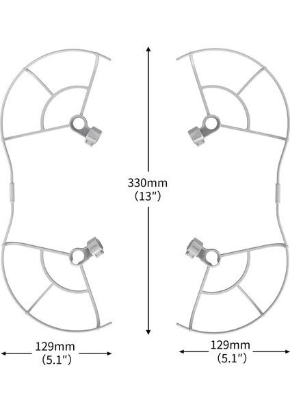 Mini 3 Pro Için Geçerli Pervane Bıçağı Koruma Halkası Çarpışma Önleyici Halka 360° Drone Koruyucu Kapak (Yurt Dışından) modelleri