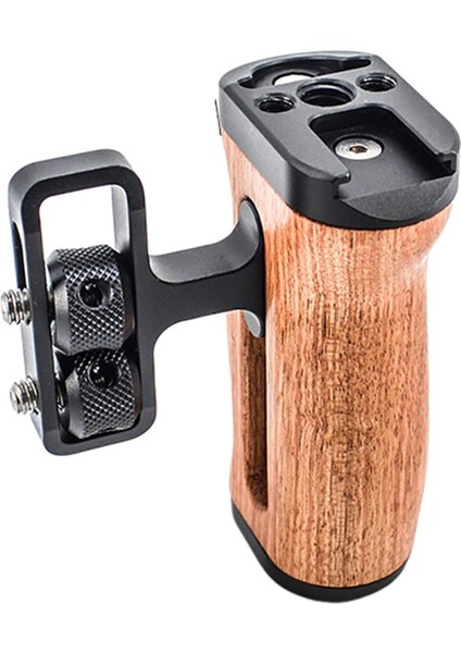 Sony/canon/nikon Dslr Kamera Kafesi Için Kamera Yan Tutacağı Sol Sağ Taraf Ahşap Tutacağı Soğuk Ayakkabı ile (Yurt Dışından)