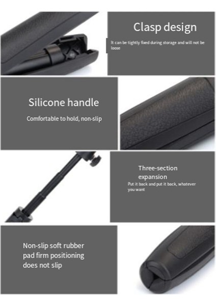 Lenvee Evrensel Selfie Çubuğu Tutucu Mini Selfie Çubuğu Tripod Masaüstü Genişletici Çok Işlevli Tripodlar (Yurt Dışından) indirimleri