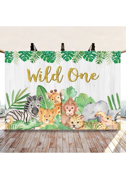 Orman Hayvanları Zemin Mutlu Doğum Günü Partisi Dekoru Çocuklar Vahşi Bir Safari Doğum Günü Dekor Orman Temalı Parti Malzemeleri F (Yurt Dışından) fiyatları