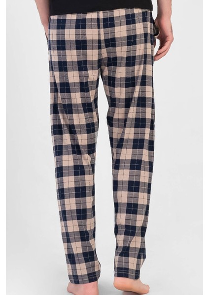 Erkek Pamuklu Bej Pijama Altı