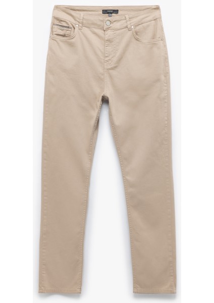 Pamuklu Straight Fit Gabardin Pantolon