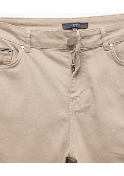 Pamuklu Straight Fit Gabardin Pantolon indirimleri