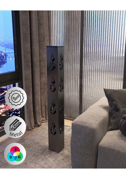 Alev Metal Oturma Odası Salon Yatak Odası Mutfak Ambiyans Aydınlatma Lambader