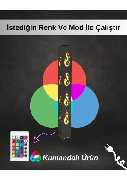 Alev Metal Oturma Odası Salon Yatak Odası Mutfak Ambiyans Aydınlatma Lambader