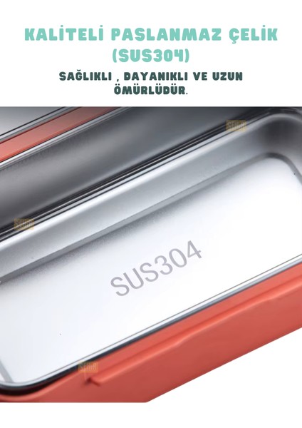 Bento 1100ML Lunchbox Yeni Koleksiyon Tek Katlı 2 Bölmeli Paslanmaz Çelik Sefer Tası Yemek Kutusu fiyatları