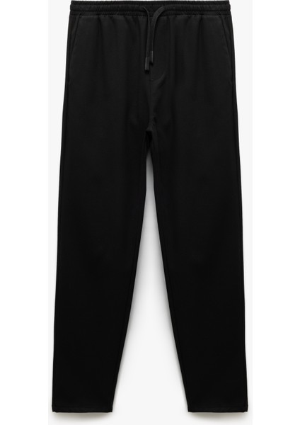 Beli Bağcıklı Cep Detaylı Viskon Karışımlı Slim Fit Pantolon modelleri