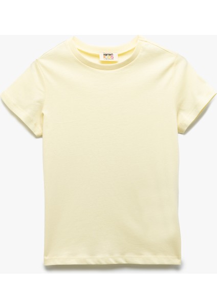 Pamuklu Kısa Kollu Bisiklet Yaka 2'li Basic Tişört Seti fırsatları