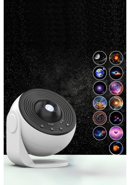 BL-DQY02 Beyaz Galaxy LED Lazer Projektör Gece Lambası Projeksiyon fırsatları