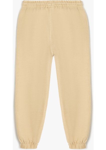Pamuklu Beli Bağcıklı Cepli Basic Jogger Pantolon