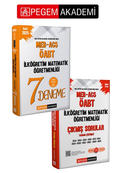 Pegem Akademi 2025 Meb-Ags-Öabt Ilköğretim Matematik Öğretmenliği