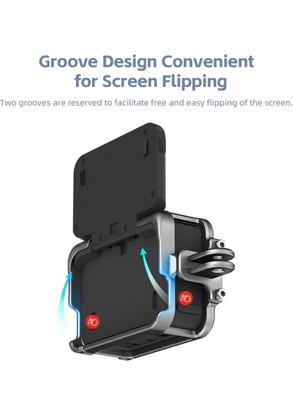 Amagısn Alüminyum Alaşımlı Çerçeve Kılıf Insta 360 Ace Pro Için INSTA360 Ace Shoot Dikey Çift Soğuk Ayakkabı Koruyucu Kabuk (Yurt Dışından)