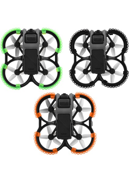 Drone Tampon Koruma Koruyucu Kılıf Emniyet Çubuğu Anti-Çarpışma Halkası Djı Avata Aksesuarları Için, Siyah (Yurt Dışından)