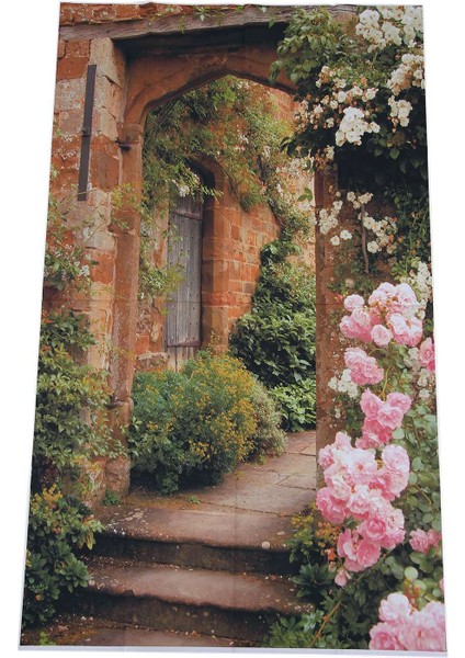 3X5FT Fotoğraf Arka Fonu Vinil Katlanabilir Arka Plan Pembe Gül Tuğla Kemerli Kapı Arka Plan Fotoğrafçı Zemin Düğün Resimleri Için (Yurt Dışından)