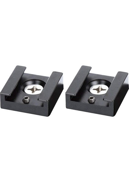 Soğuk Ayakkabı Montajı Alüminyum Adaptör Braketi Sıcak Ayakkabı, Kamera Kafesi Flaş Ayakkabı Montajı Için 1/4 Dişli (2 Adet) (Yurt Dışından) fiyatları