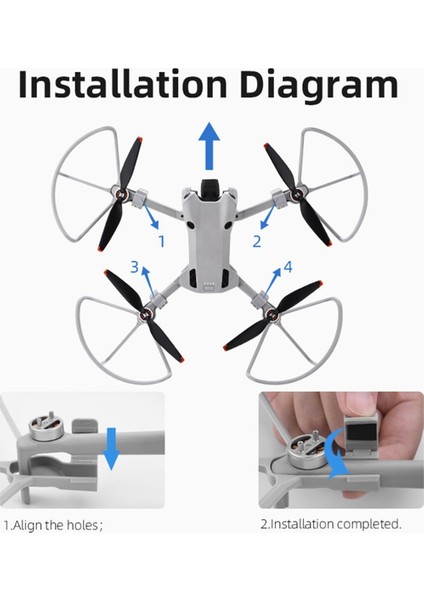 Pervane Koruyucu Koruyucu Pervane Kanatları Koruma Kılıfı Pervaneler Djı Mini 4 Pro Drone Pervane Kabuğu Için Pervaneler (Yurt Dışından) fırsatları