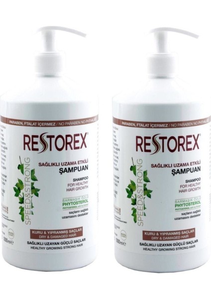 Restorex Şampuan 1000 ml Kuru Yıpranmış Saçlar Için x 2 Adet