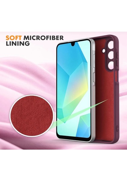 Samsung Galaxy A36 Kılıf Lansman Kamera Korumalı Içi Kadife Yumuşak Renkli Silikon Mat Hisli Süet Liquid