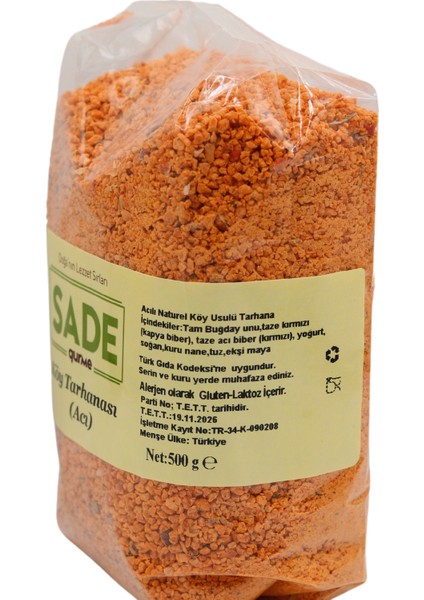 Acılı ve Tatlı Köy Tarhanası 2 Li Paket (2 x 500 Gr)