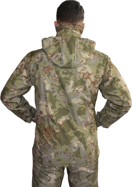 Tsk Piyade Kamuflaj Soft Shell Mont Içi Polarlı