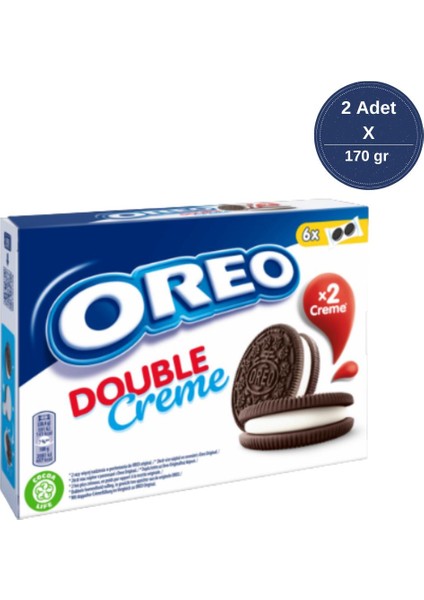 Double Creme Vanilyalı Bisküvi 170 gr - 2 Adet
