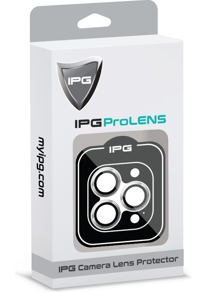 iPhone 15 Pro / Pro Max Için Ipg Prolens Kamera Lens Koruyucu Alüminyum CD Çerçeveli, Kırılmaz Cam, Ultra Hd modelleri