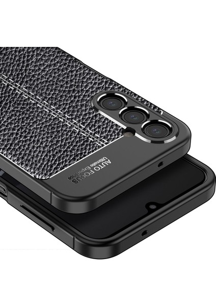 Samsung Galaxy A26 Uyumlu Kılıf Niss Deri Desen Silikon Siyah + Ekran Koruyucu modelleri