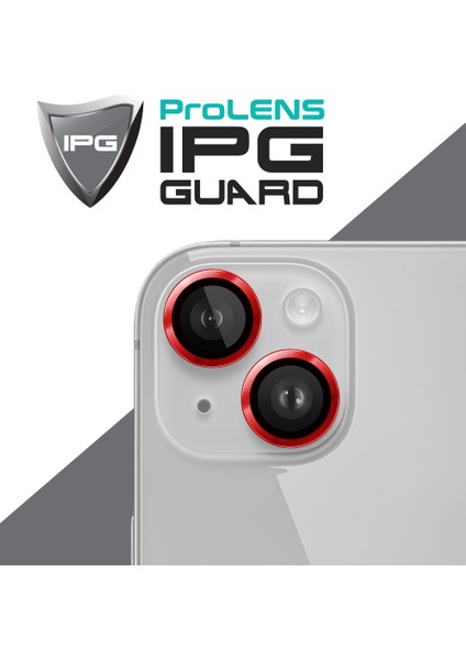 iPhone 15 / 15 Plus Için Ipg Prolens Kamera Lens Koruyucu Alüminyum CD Çerçeveli, Kırılmaz Cam, Ultra Hd fiyatları