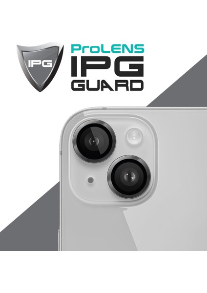 iPhone 14 / 14 Plus Için Ipg Prolens Kamera Lens Koruyucu Alüminyum CD Çerçeveli, Kırılmaz Cam, Ultra Hd fiyatları