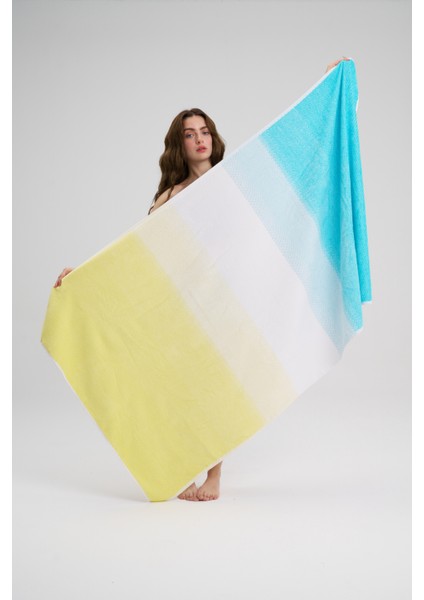 Pamuk Yüksek Emilim Lüks Tasarım Büyük Boy Plaj Havlusu - Navas Havuz Havlusu - 100 x 180 cm
