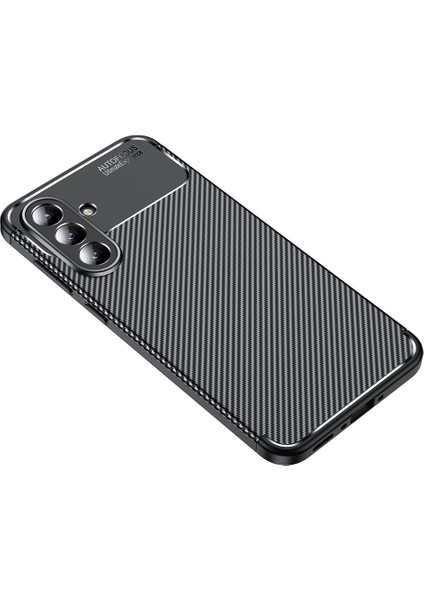 Samsung Galaxy A36 Uyumlu Kılıf Negro Karbon Desen Silikon Siyah + Ekran Koruyucu modelleri