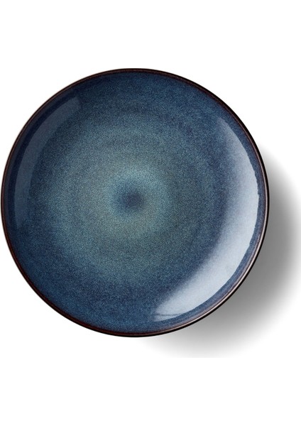 Gastro Seramik Yemek Tabağı Siyah/koyu Mavi Çap:40 cm