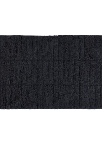 Fayans Banyo Paspası Siyah Pamuk 50 x 80 cm