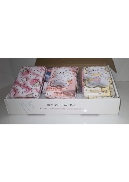 12'li Büyüteçli Dikdörtgen Cep Aynası fırsatları