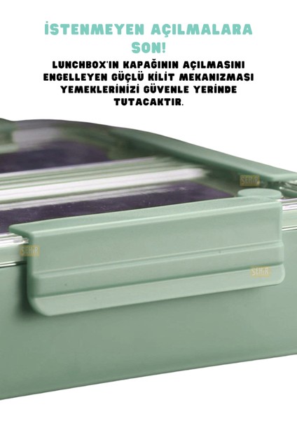 Bento 1100ML Lunchbox Yeni Koleksiyon Tek Katlı 2 Bölmeli Paslanmaz Çelik Sefer Tası Yemek Kutusu fırsatları