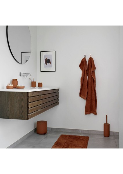 Klasik Havlu Terracotta Rengi Pamuk 50 x 70 cm